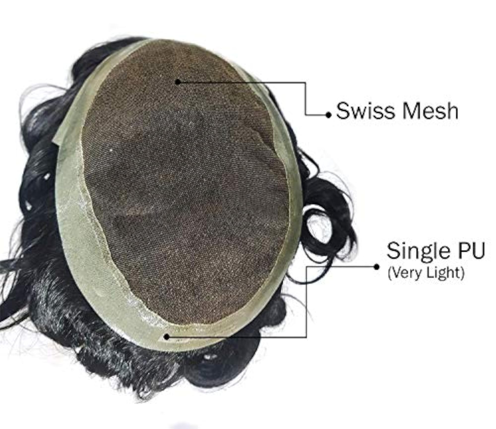 Australian Men Hair Patch with Tape and Neem Wood Comb
